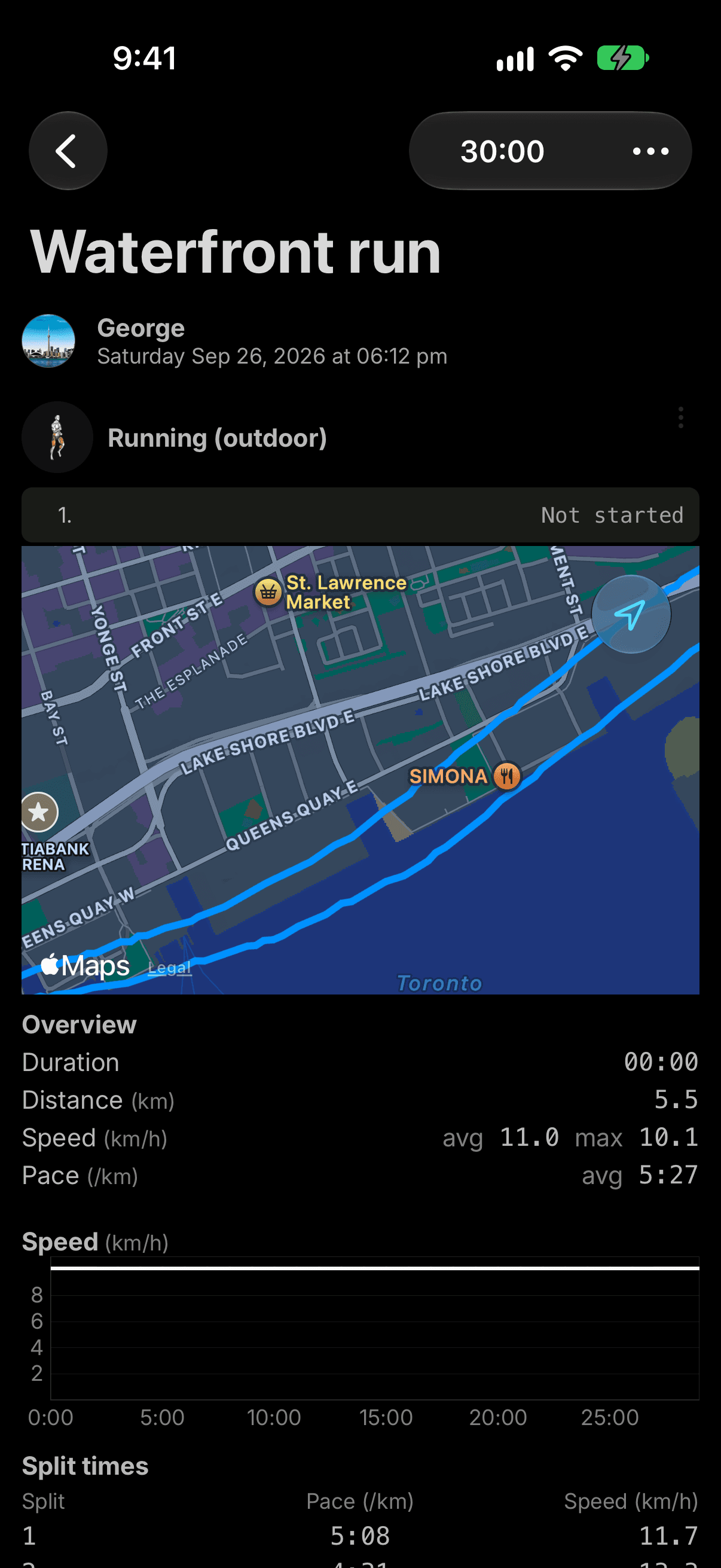 Track a run